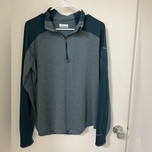 Columbia Teal Half-Zip Pullover